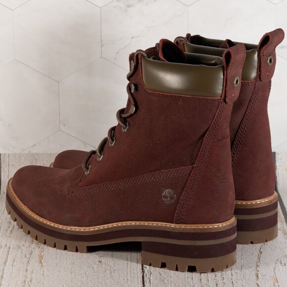 Timberland Courmayeur Valley 6" Boot Color Burgundy Size 11 B (M) - Picture 4 of 16